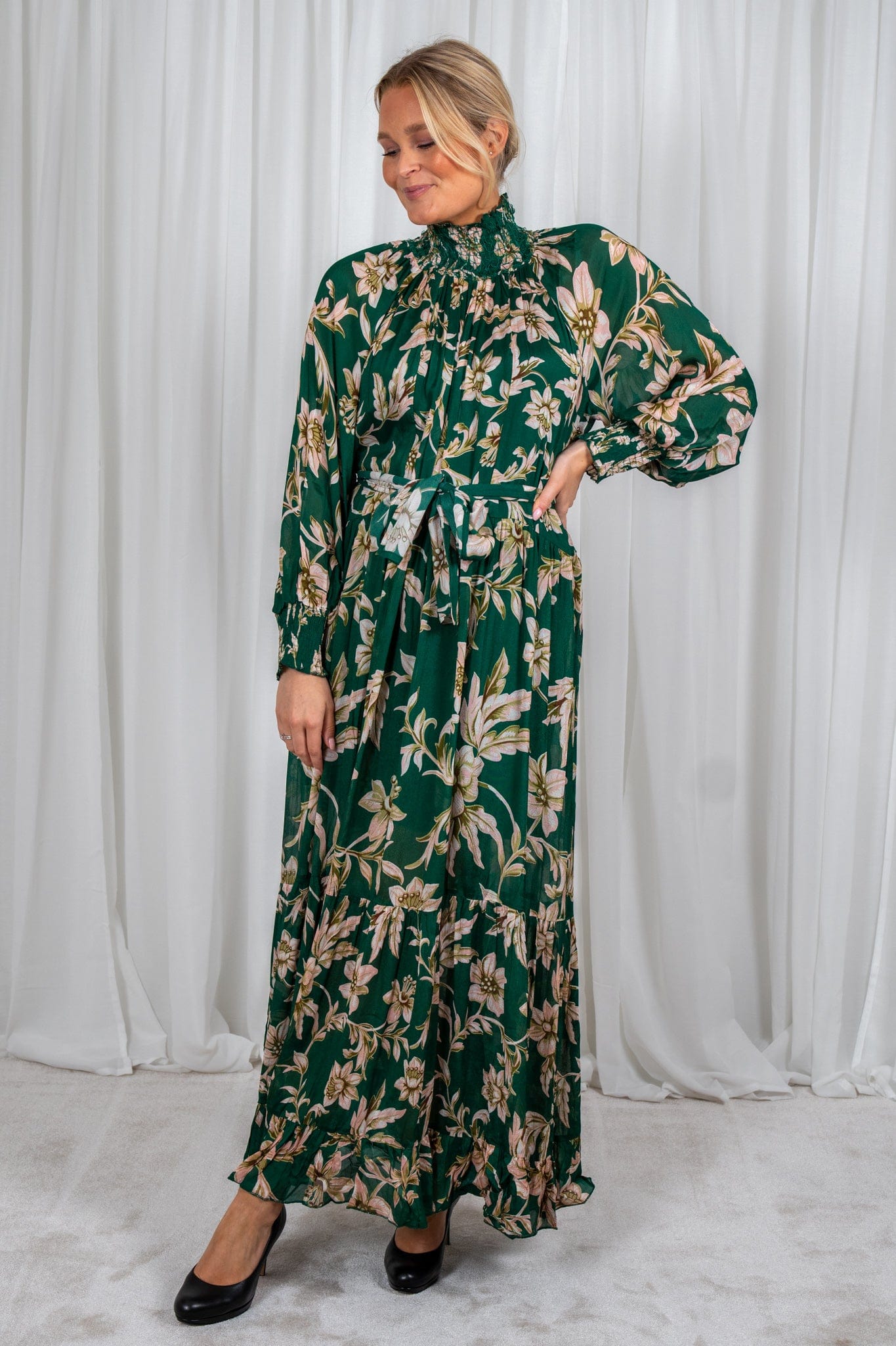 DRESS ALBA GREEN By Miss June Smuk Damekl r p nett