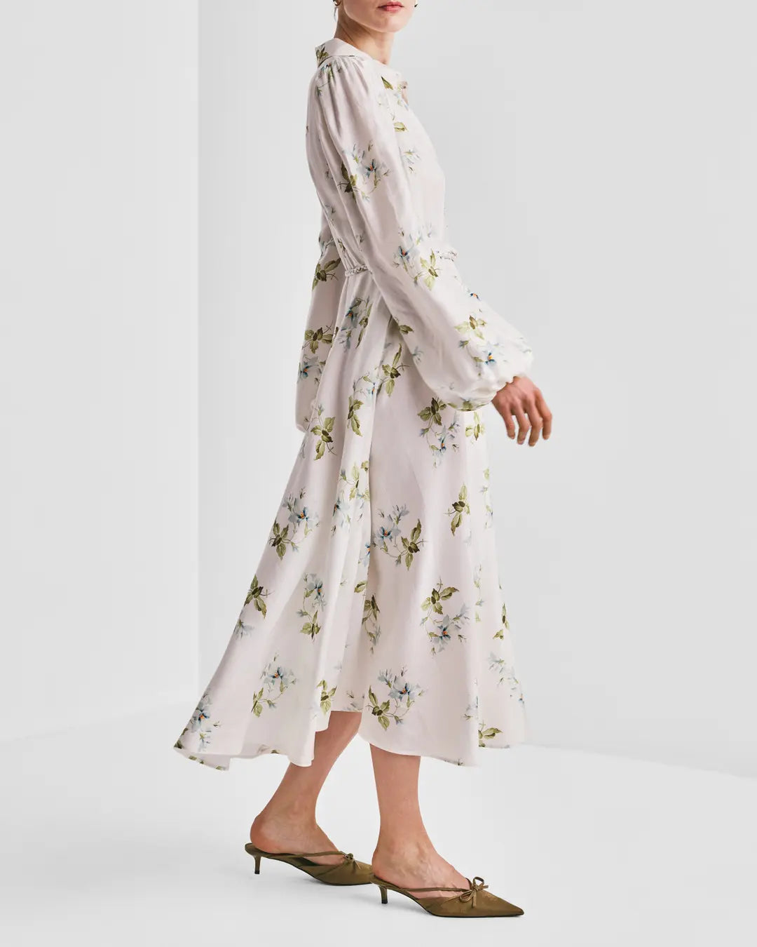 Viscose Shirt Dress Tea Garden