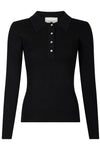 Panama Knit Blouse Black