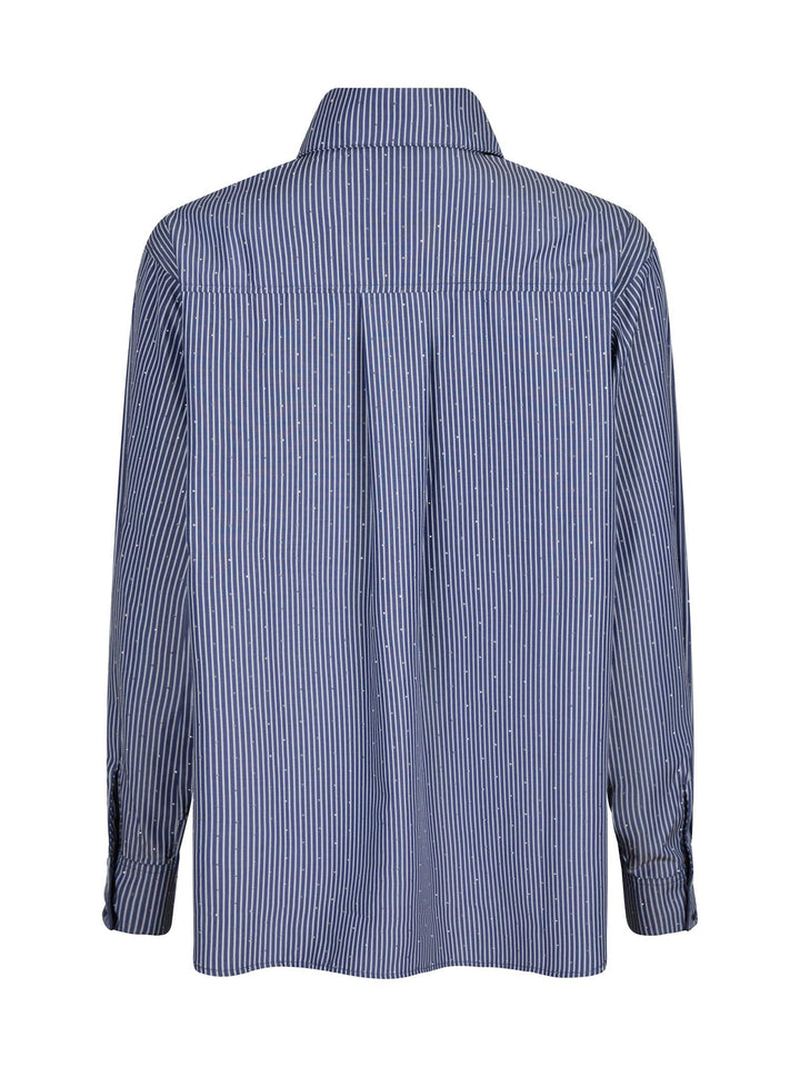 Dalma B Stripe Stone Shirt Dark Blue