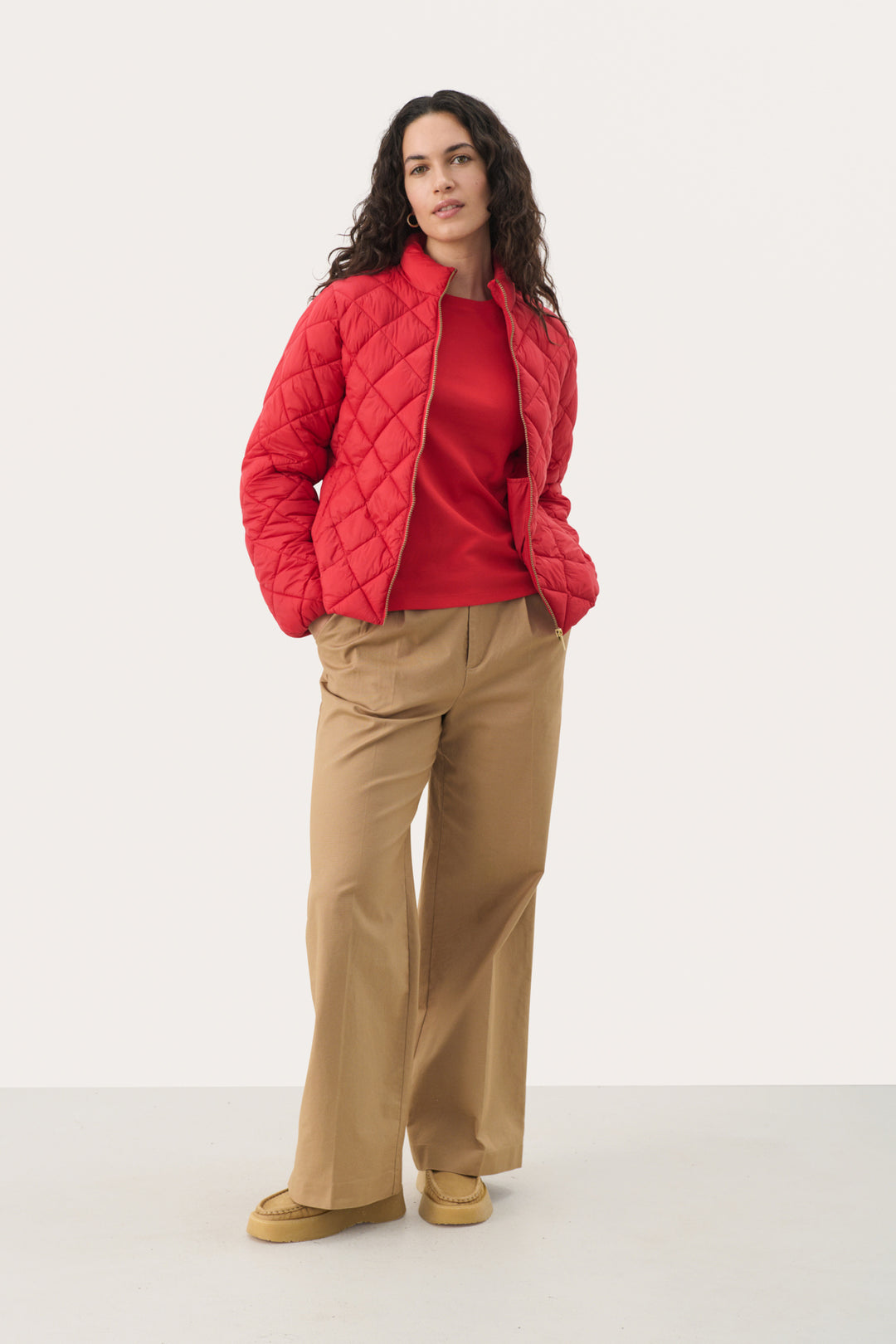 Oliapw Outerwear Ribbon Red