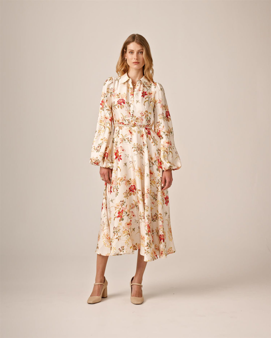 Viscose Shirt Dress Botanical