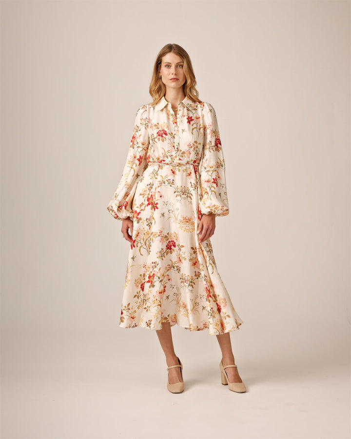 Viscose Shirt Dress Botanical