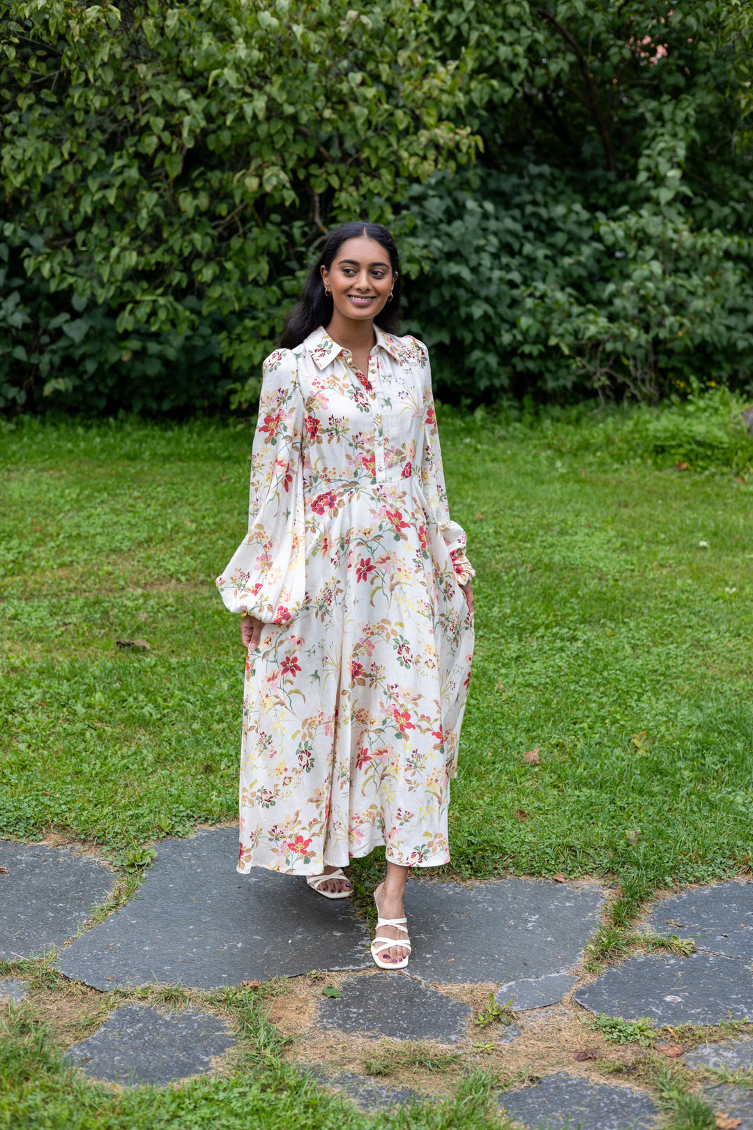 Viscose Shirt Dress Botanical