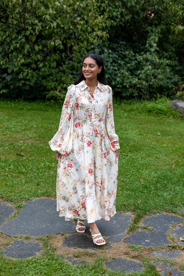 Viscose Shirt Dress Botanical