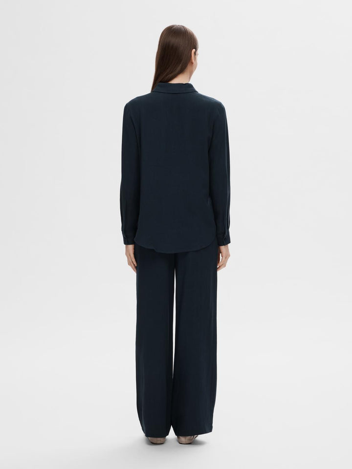 Viva-Gulia Hw Long Sun Pant Dark Sapphire