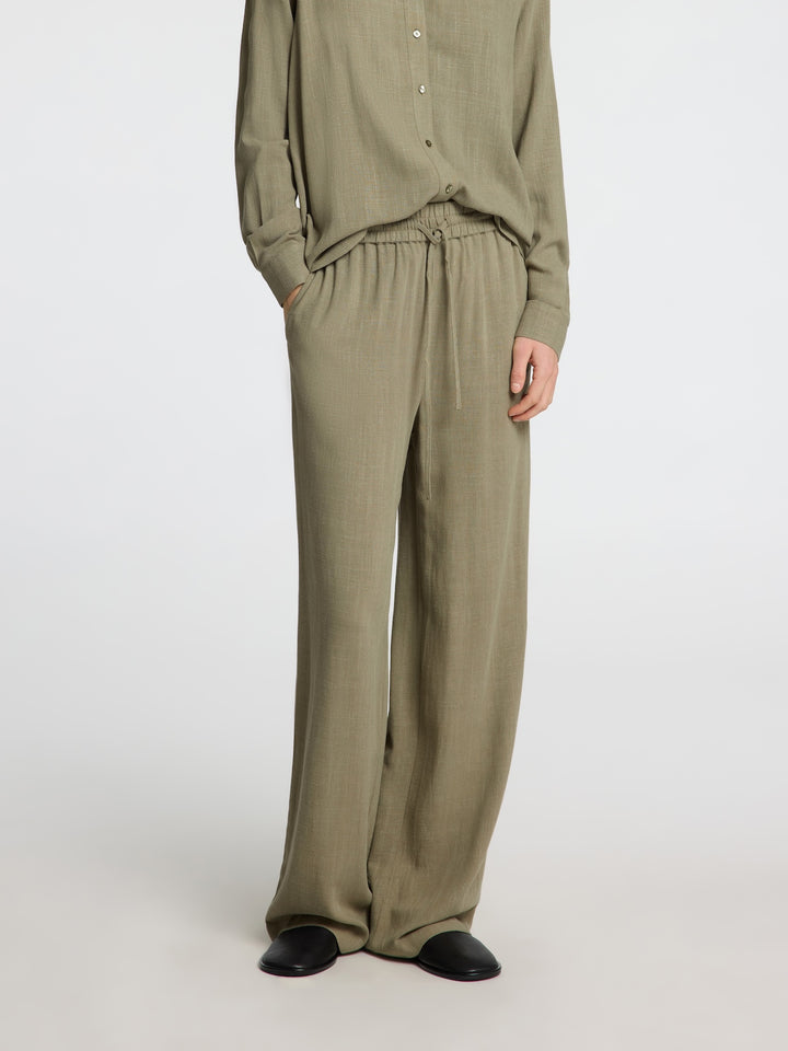 Viva-Gulia Hw Long Sun Pant Vetiver