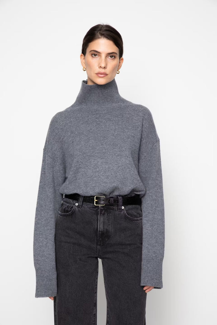 Abigail Knit Dark Grey | Genser | Smuk - Dameklær på nett