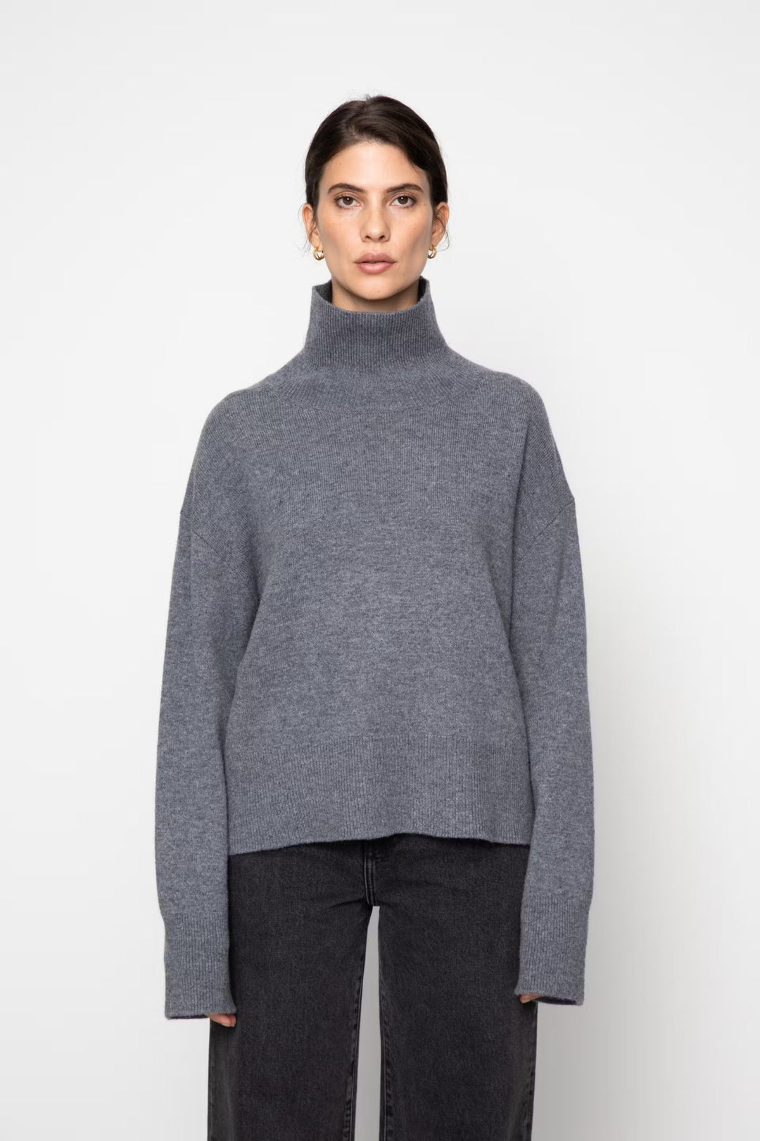 Abigail Knit Dark Grey | Genser | Smuk - Dameklær på nett