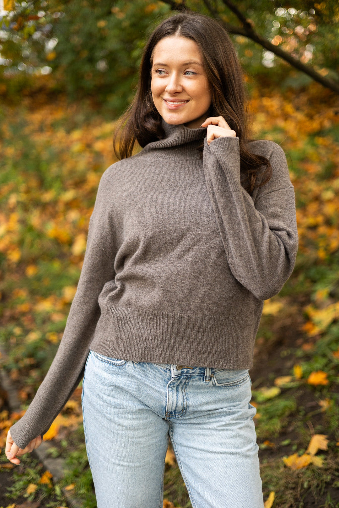 Abigail Knit Dark Taupe | Genser | Smuk - Dameklær på nett