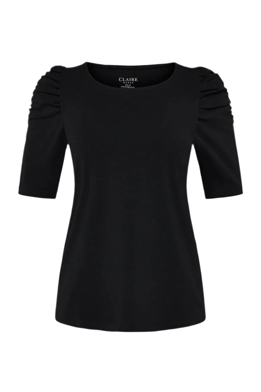 Adrienne T-Shirt Black | Topper | Smuk - Dameklær på nett