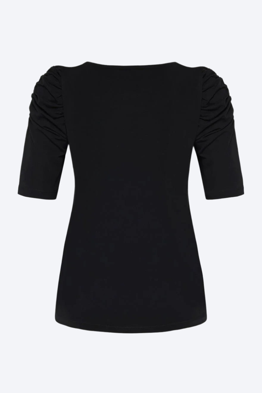 Adrienne T-Shirt Black | Topper | Smuk - Dameklær på nett