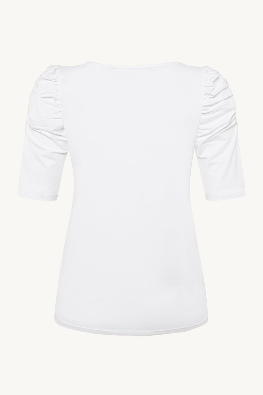 Adrienne T-Shirt White | Topper | Smuk - Dameklær på nett