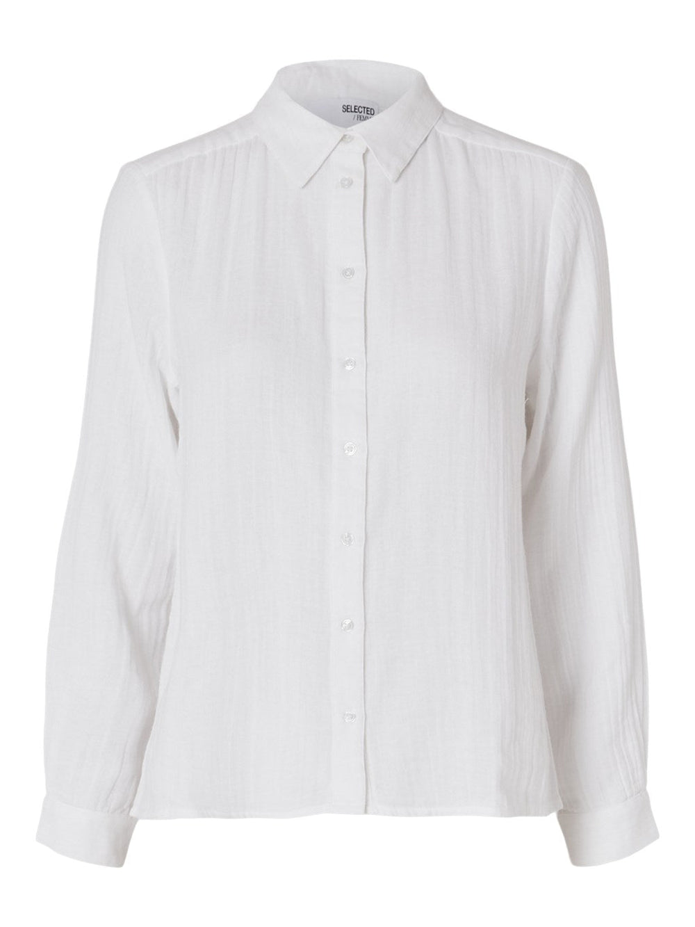 Aldina Ls Shirt Bright White | Skjorter og bluser | Smuk - Dameklær på nett