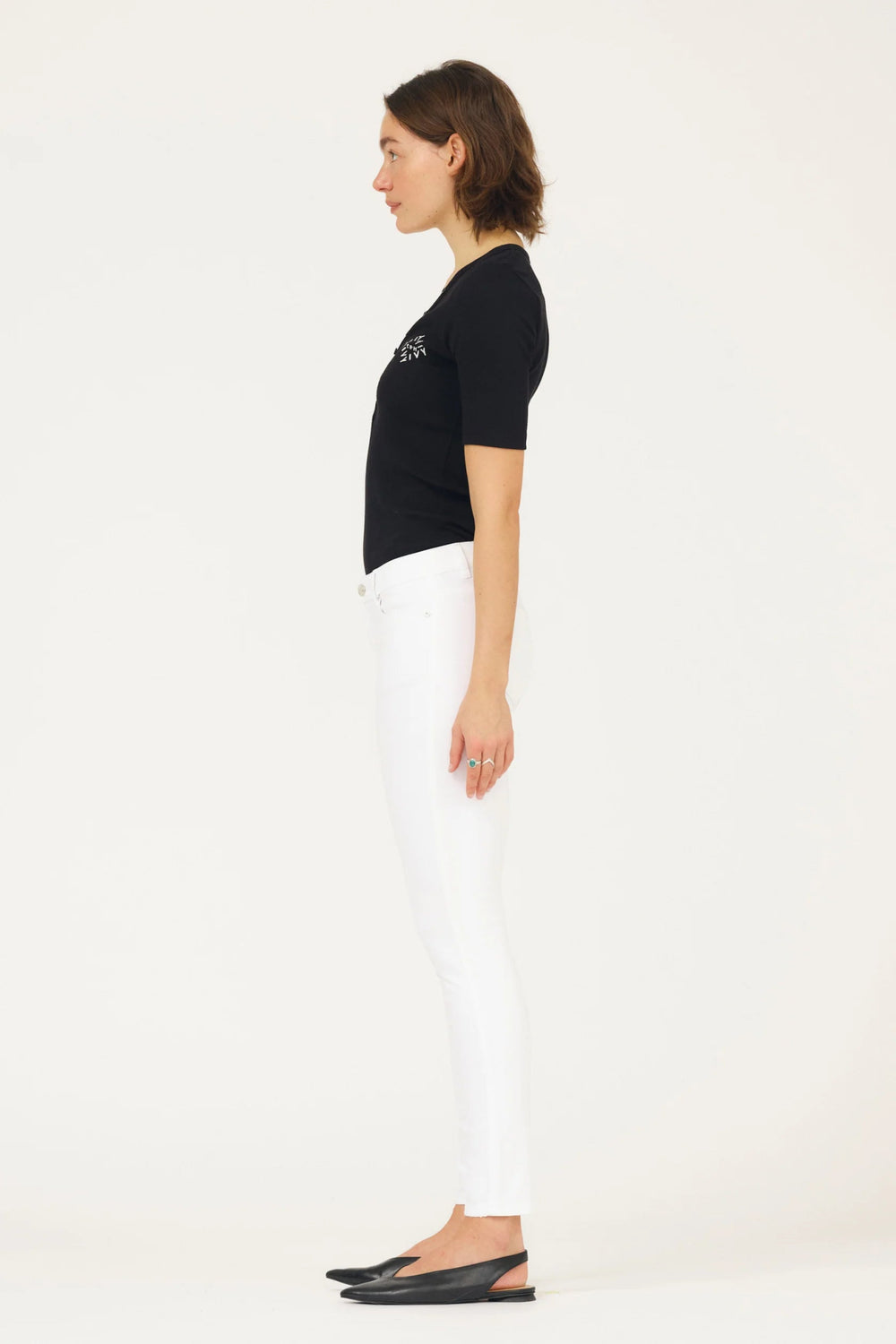 Alexa Jeans White White | Bukser | Smuk - Dameklær på nett