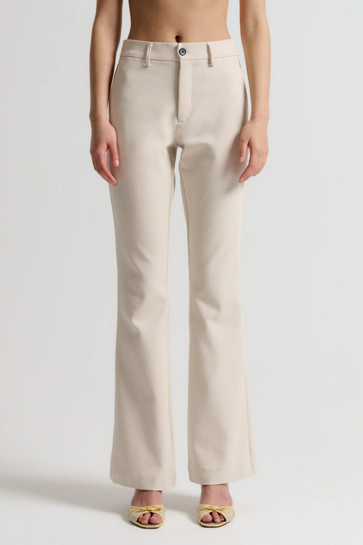 Alice Flare Pant Cream Sand | Bukser | Smuk - Dameklær på nett