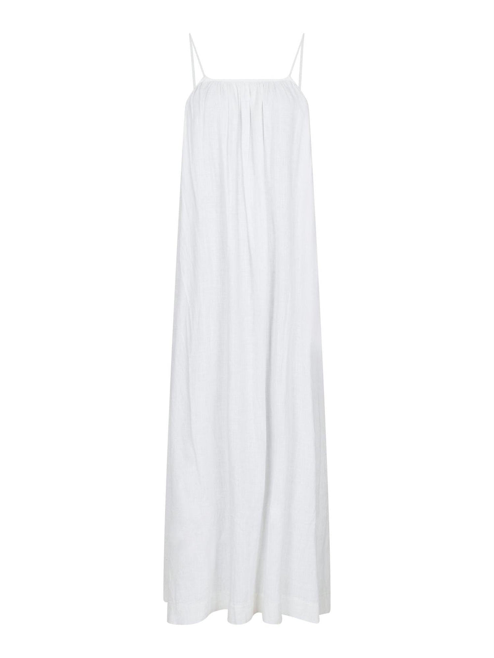 Allie Soft Linen Dress White | Kjoler | Smuk - Dameklær på nett