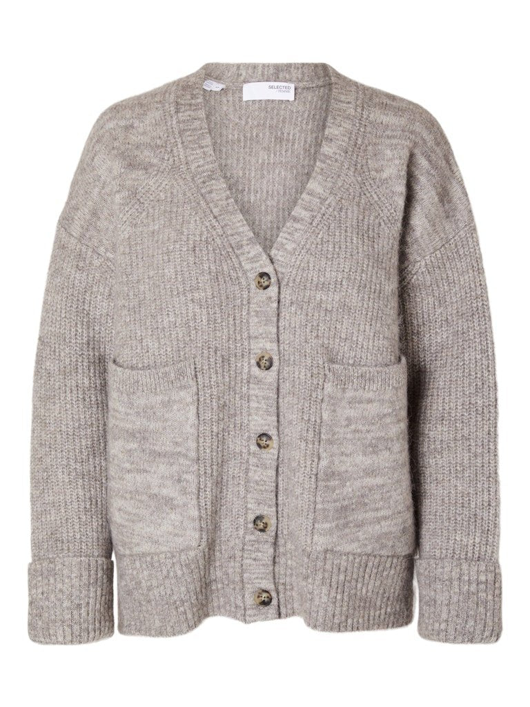 Alva Ls Knit Cardigan Steel Gray Birch | Genser | Smuk - Dameklær på nett