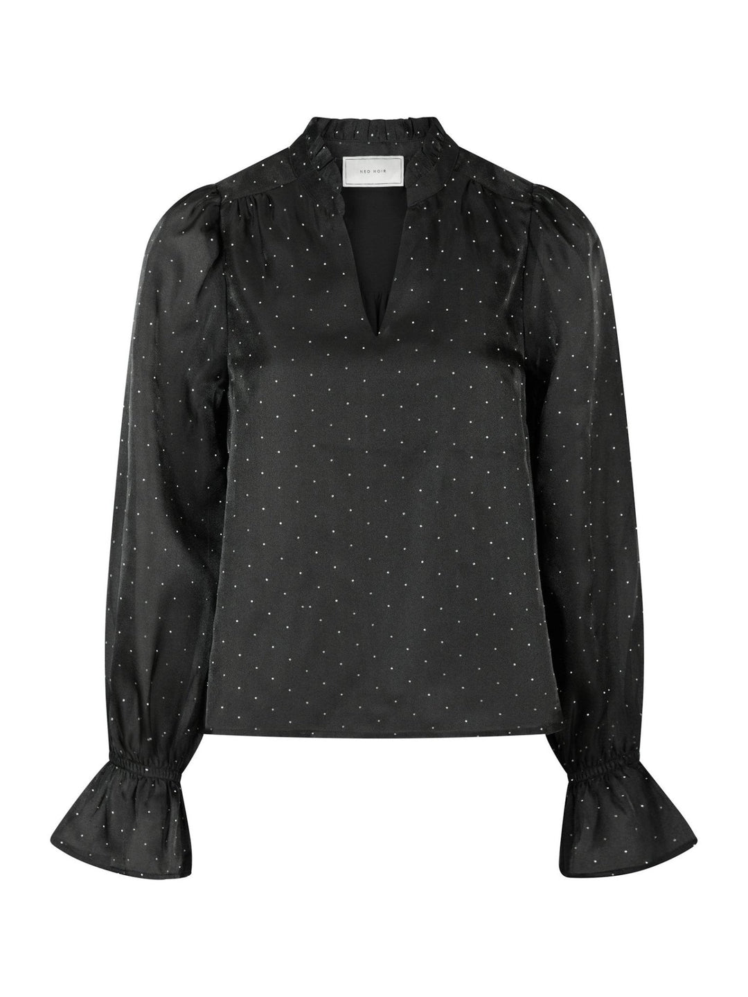 Amara Bedazzled Blouse Black | Skjorter og bluser | Smuk - Dameklær på nett