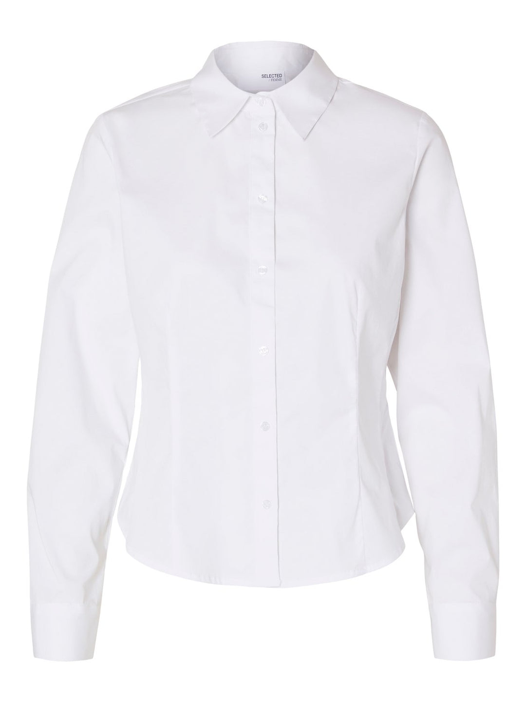 Amira Ls Fitted Shirt Bright White | Skjorter og bluser | Smuk - Dameklær på nett