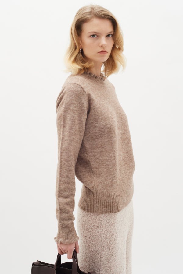 Anajaiw Pullover Sandy Grey Melange | Genser | Smuk - Dameklær på nett