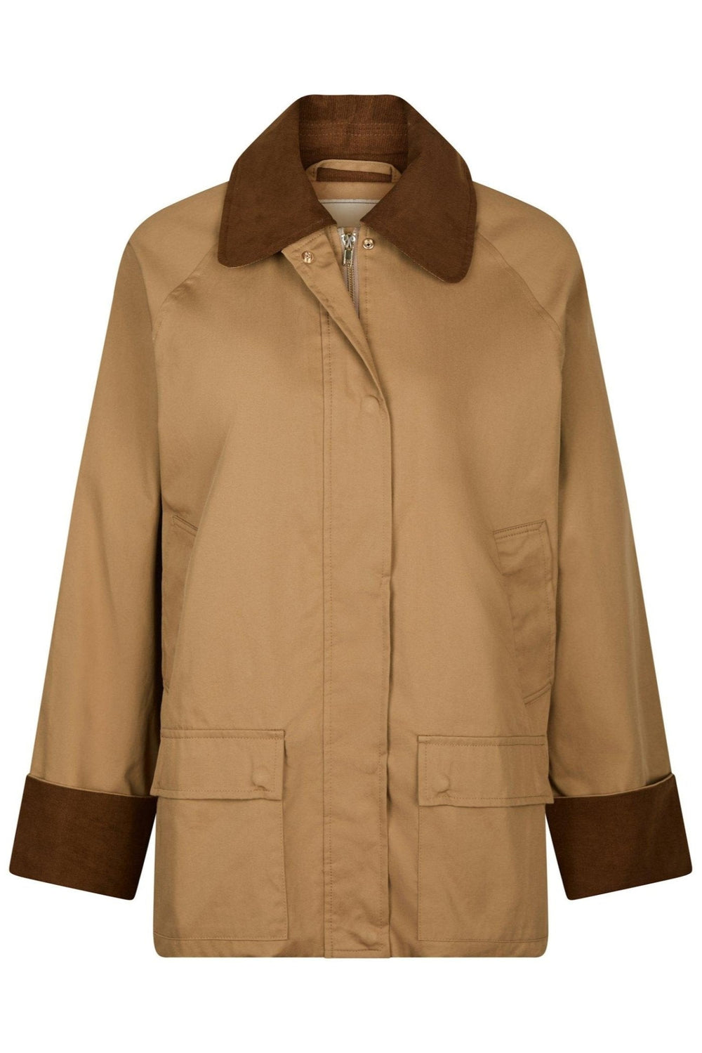 Anastacia Cord Jacket Dark Tan | Yttertøy | Smuk - Dameklær på nett