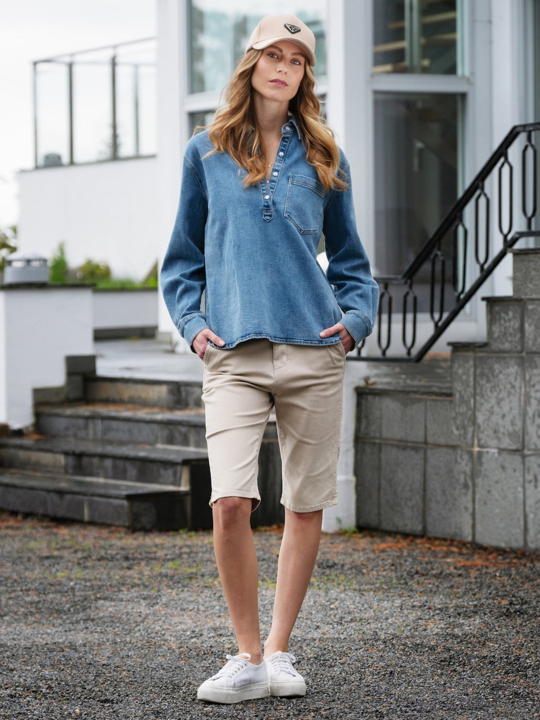 Andorra Blouse Lht Blue Denim | Skjorter og bluser | Smuk - Dameklær på nett