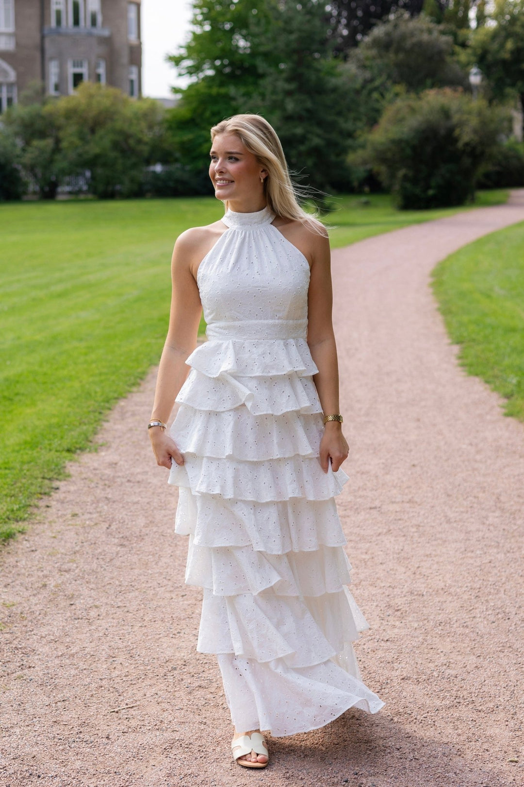 Angel Maxi Dress Halterneck White | Kjoler | Smuk - Dameklær på nett