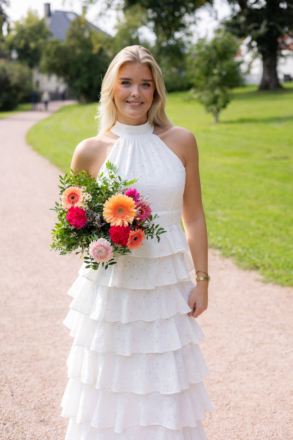 Angel Maxi Dress Halterneck White | Kjoler | Smuk - Dameklær på nett