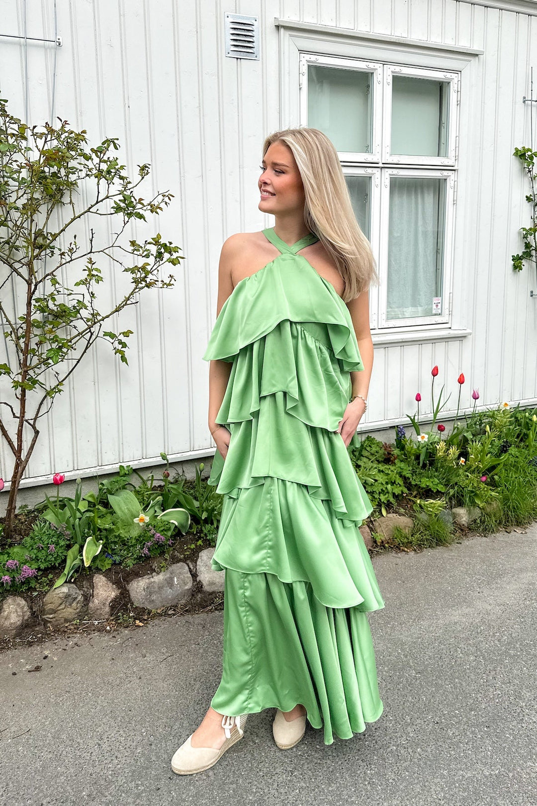 Angela Maxi Dress Pistachio | Kjoler | Smuk - Dameklær på nett