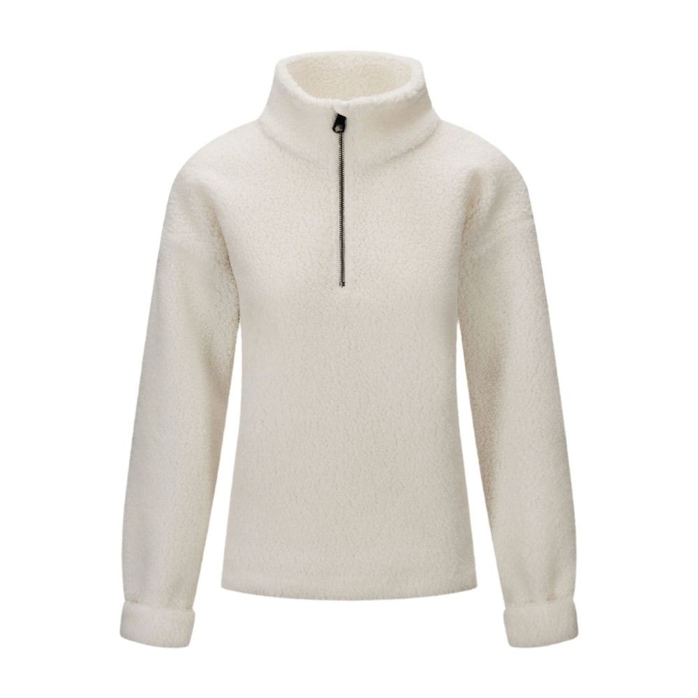 Annie Zip Sweater White | Genser | Smuk - Dameklær på nett