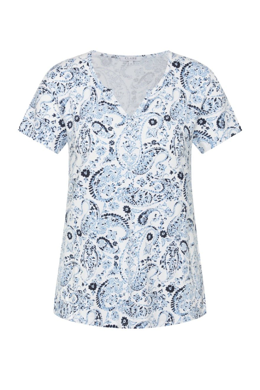 Antoinette T - Shirt Dark Navy | Skjorter og bluser | Smuk - Dameklær på nett