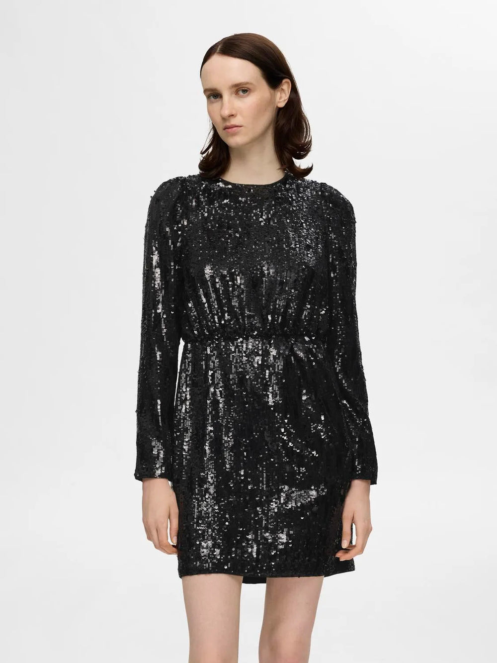 Ari - Colyn Ls Short Sequins Dress Black | Kjoler | Smuk - Dameklær på nett