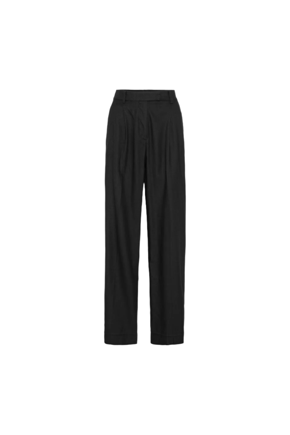 Ava Trouser Linen Black | Bukser | Smuk - Dameklær på nett