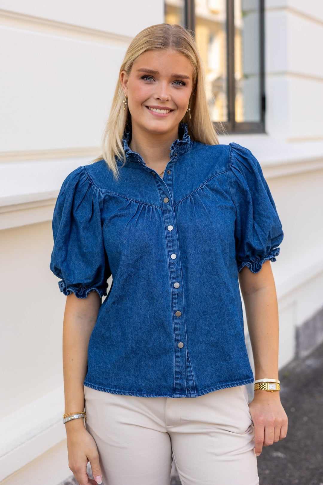 Avalon Denim Shirt Blue | Skjorter og bluser | Smuk - Dameklær på nett