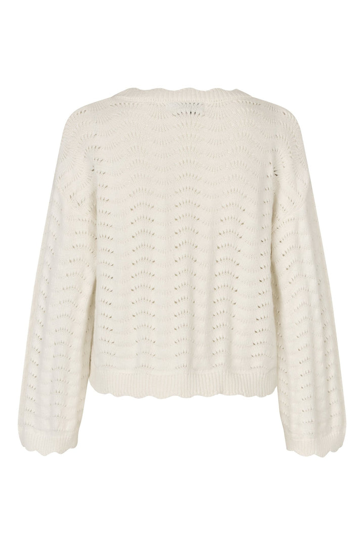 Beana Knit Blouse Off White | Genser | Smuk - Dameklær på nett