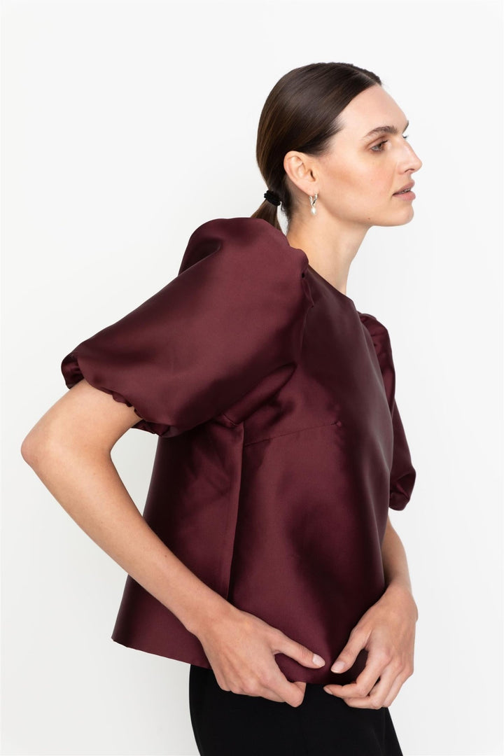 Becca Blouse Bordeaux | Skjorter og bluser | Smuk - Dameklær på nett