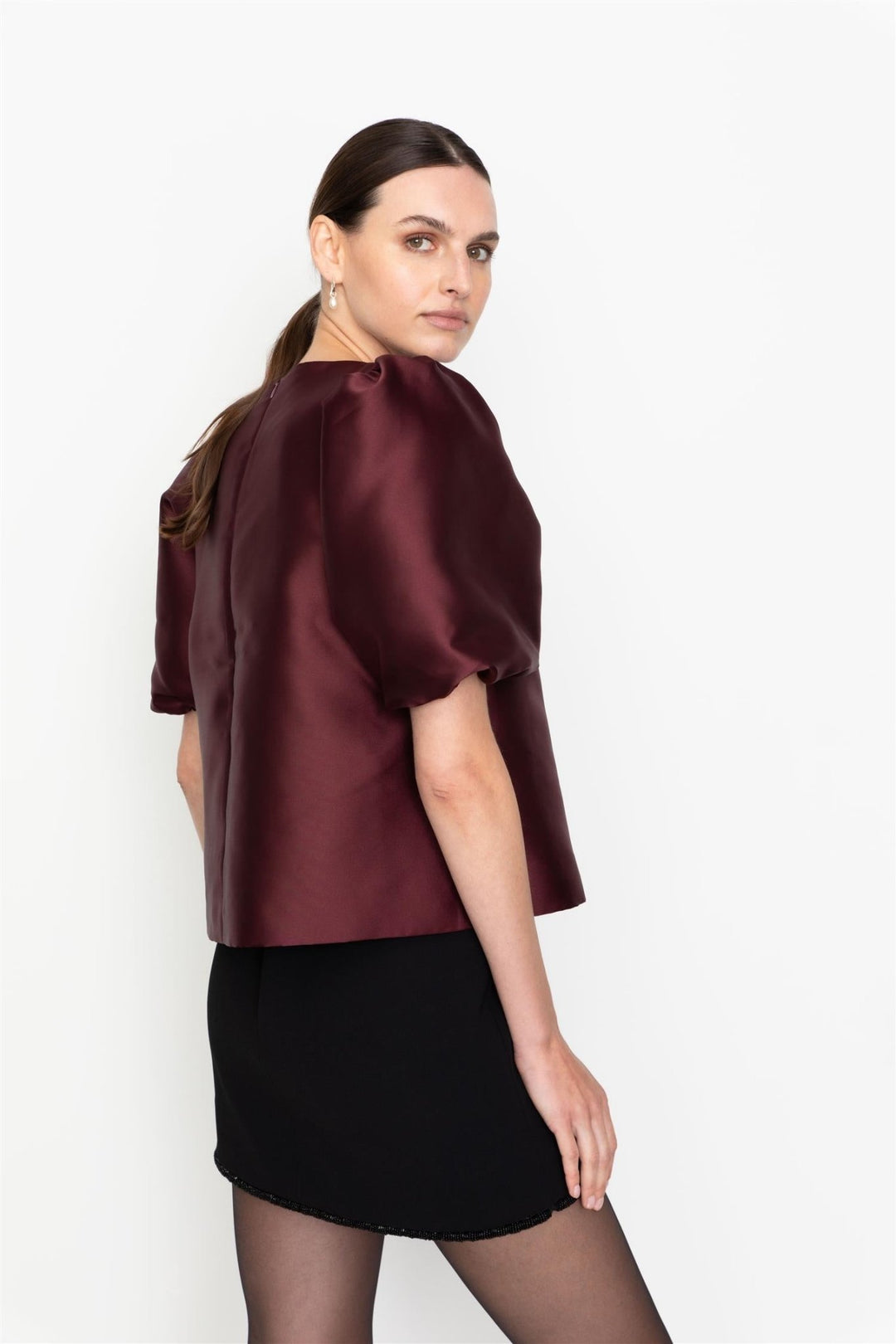 Becca Blouse Bordeaux | Skjorter og bluser | Smuk - Dameklær på nett