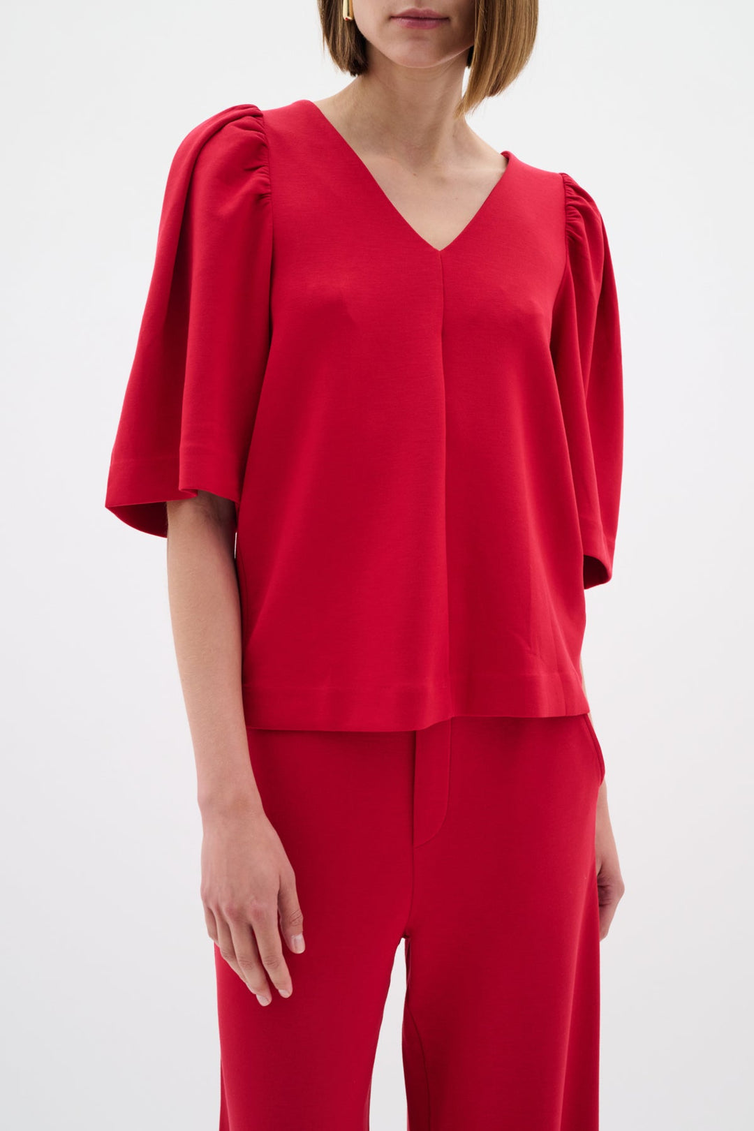 Becentiw Blouse True Red | Topper | Smuk - Dameklær på nett