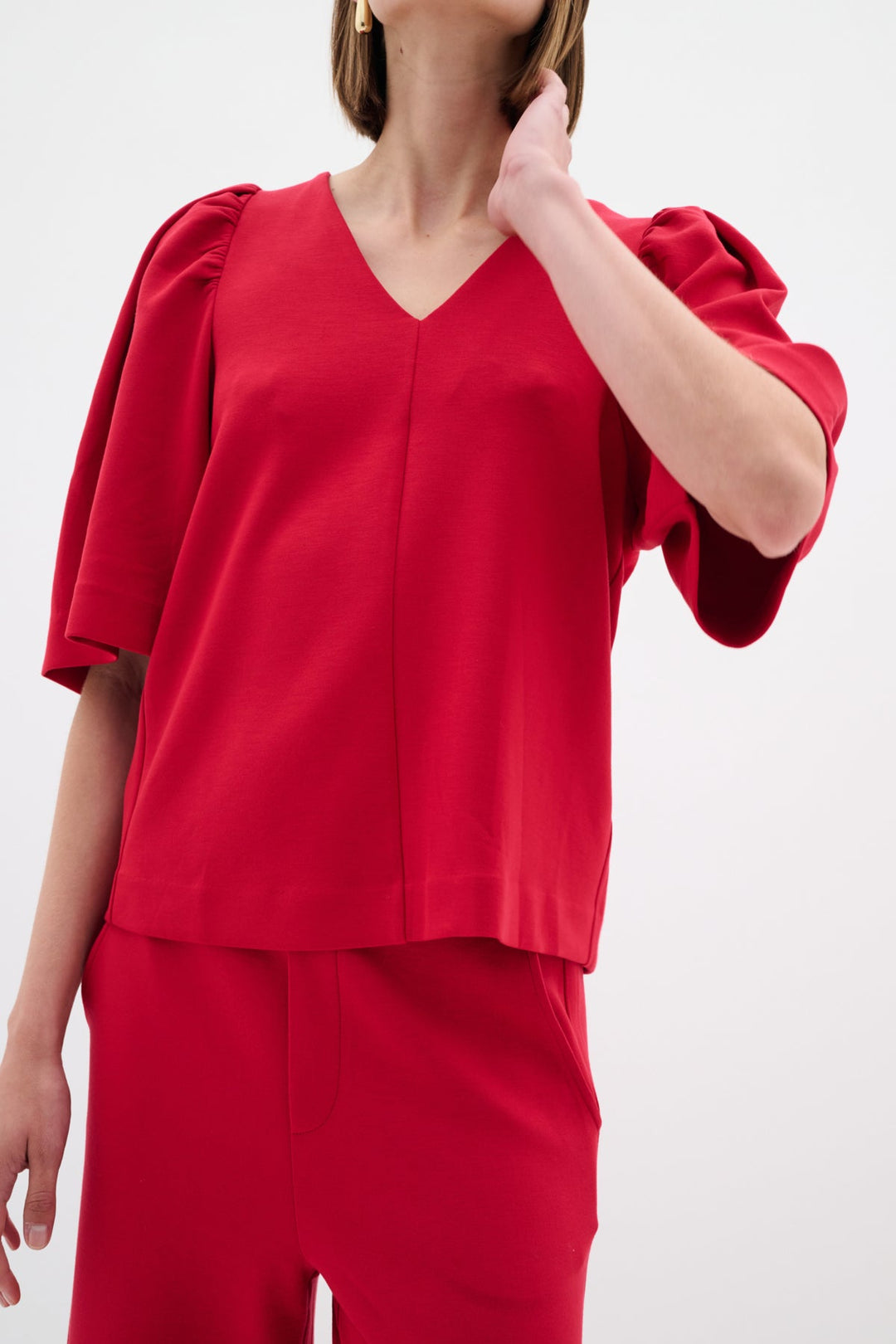 Becentiw Blouse True Red | Topper | Smuk - Dameklær på nett