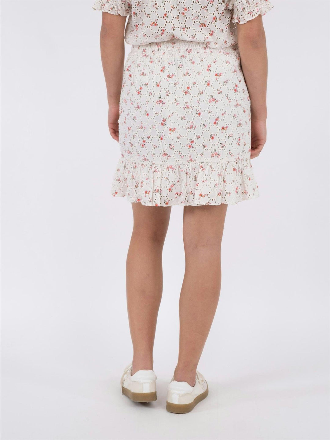 Bekka Embroidery Rose Skirt Pink | Skjørt | Smuk - Dameklær på nett