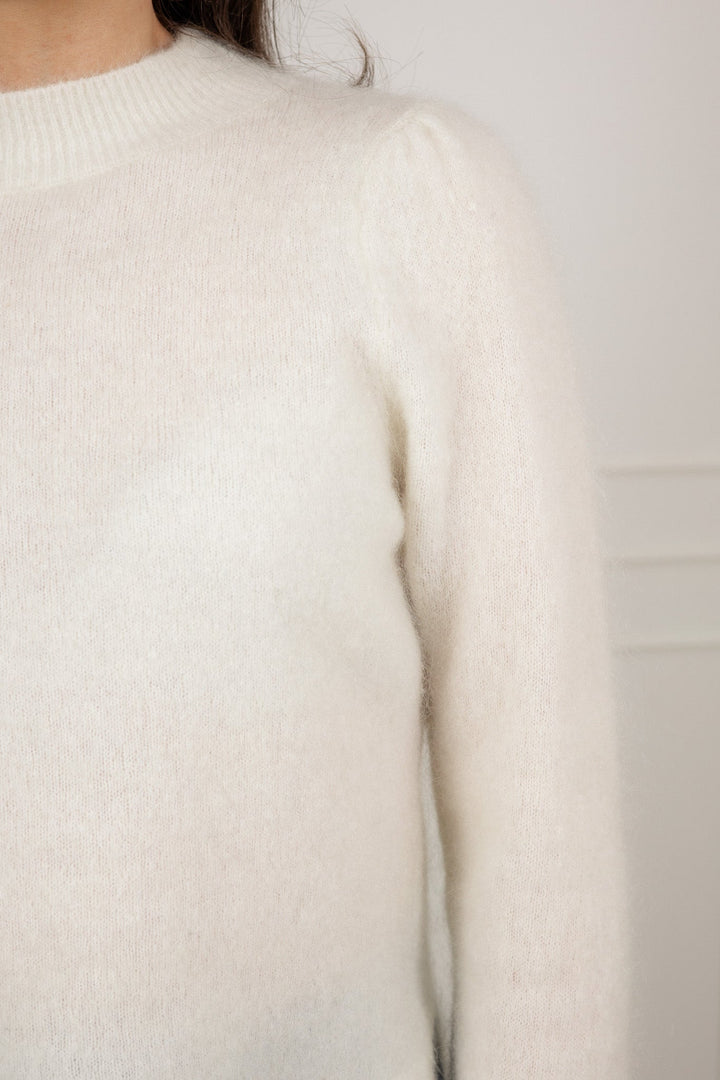 Bella Mohair Sweater Cream | Genser | Smuk - Dameklær på nett