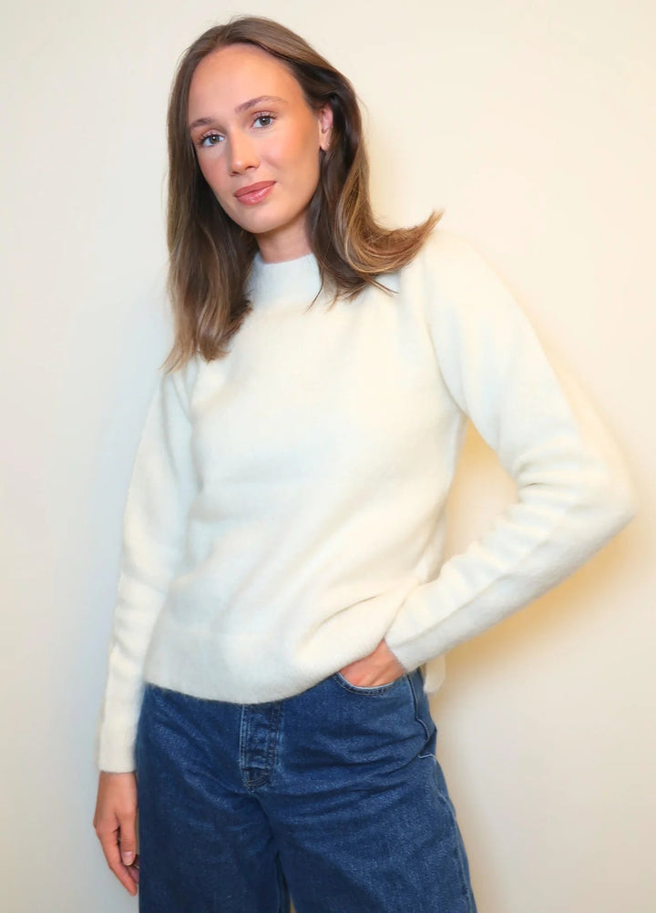 Bella Mohair Sweater Cream | Genser | Smuk - Dameklær på nett