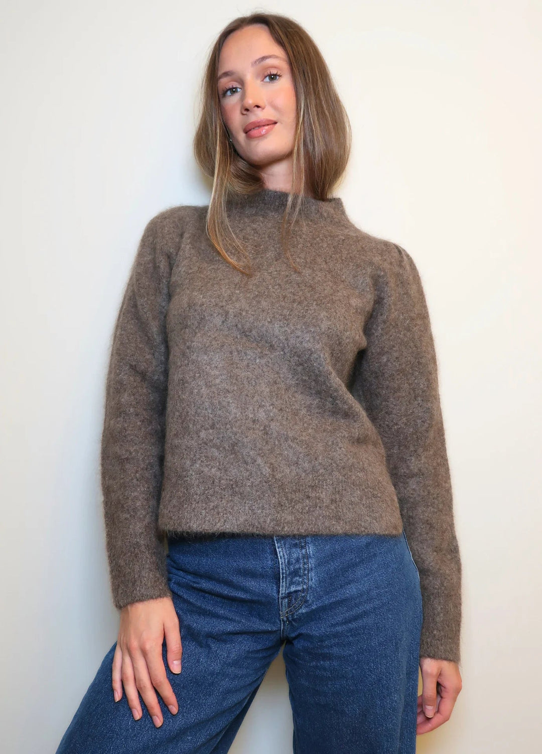 Bella Mohair Sweater Taupe | Genser | Smuk - Dameklær på nett