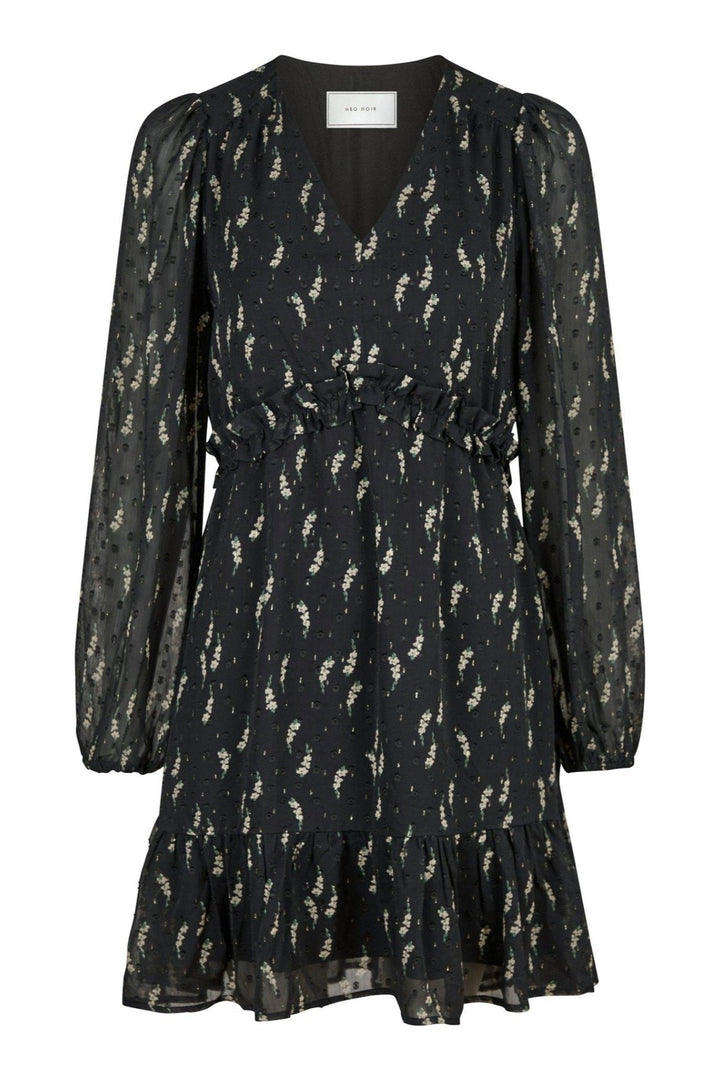 Bethie Flower Branch Dress Black | Kjoler | Smuk - Dameklær på nett