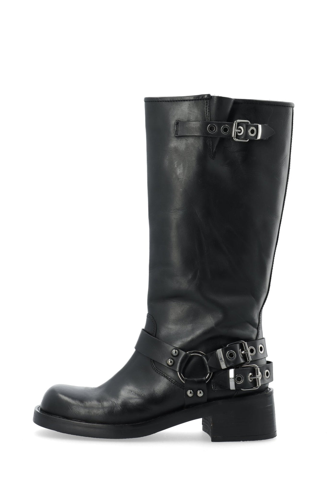 Biaharper Biker Boot Pull Up Leather Black | Sko | Smuk - Dameklær på nett