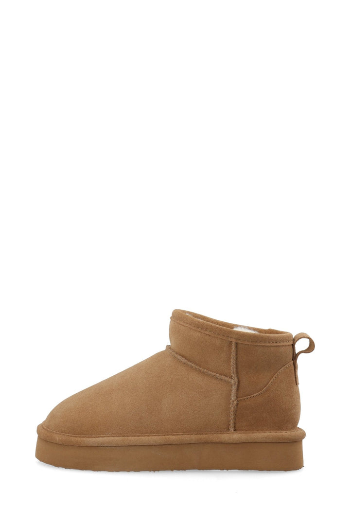 Biasnow Flatform Ankle Boot Suede Cognac | Sko | Smuk - Dameklær på nett