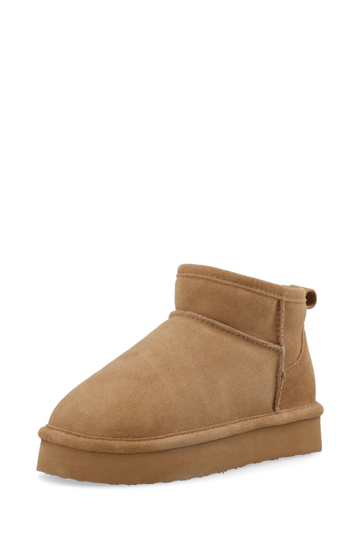 Biasnow Flatform Ankle Boot Suede Cognac | Sko | Smuk - Dameklær på nett