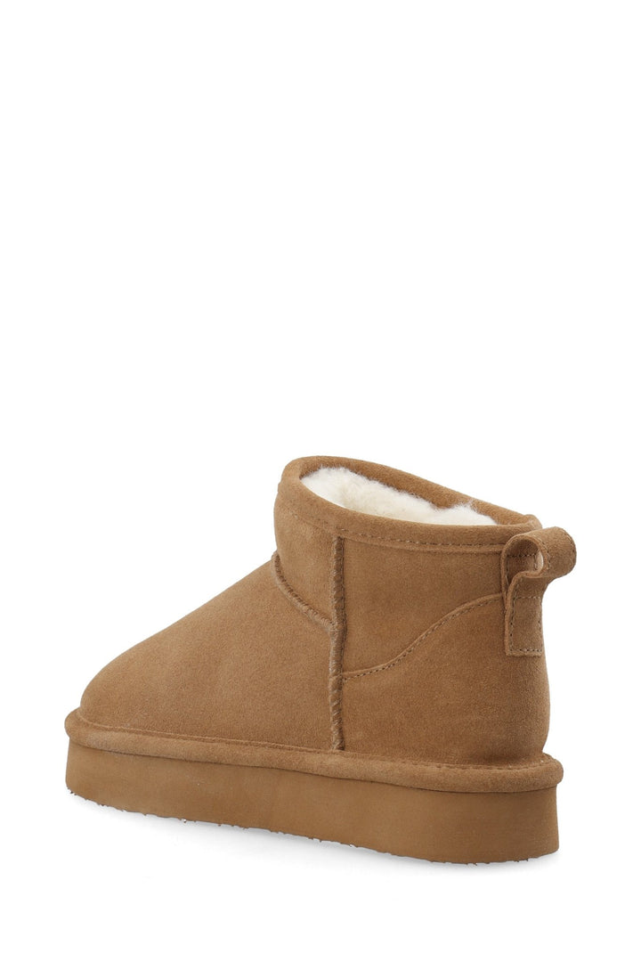 Biasnow Flatform Ankle Boot Suede Cognac | Sko | Smuk - Dameklær på nett