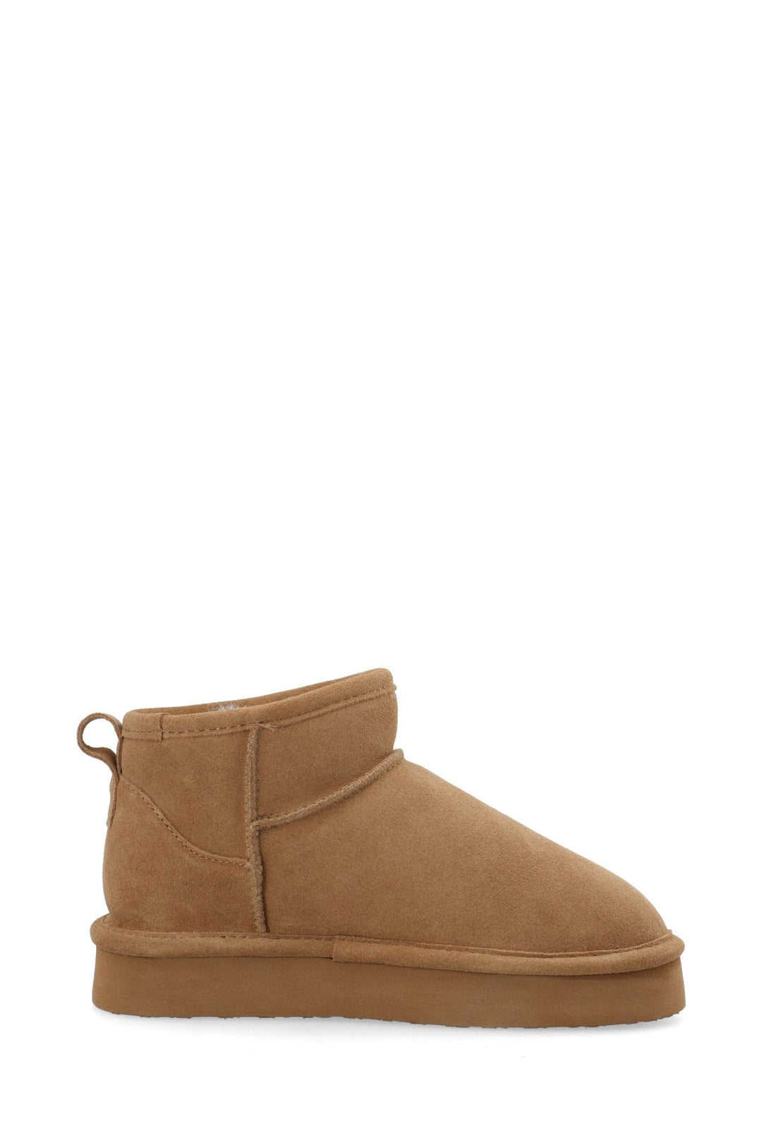 Biasnow Flatform Ankle Boot Suede Cognac | Sko | Smuk - Dameklær på nett